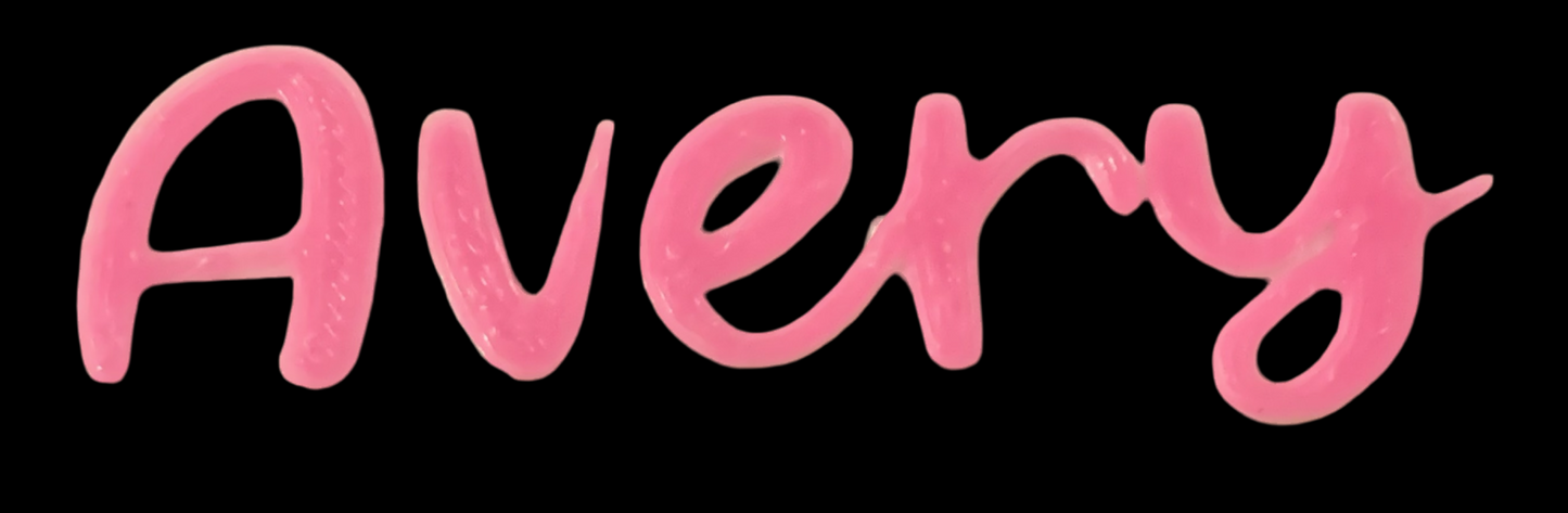 2 Name Plates for Bows & Sports Wear π£πβ½οΈπβΎοΈπ₯πππ£π Free Shipping in the USA. Youβll receive 2 name plates with the colors swapped.