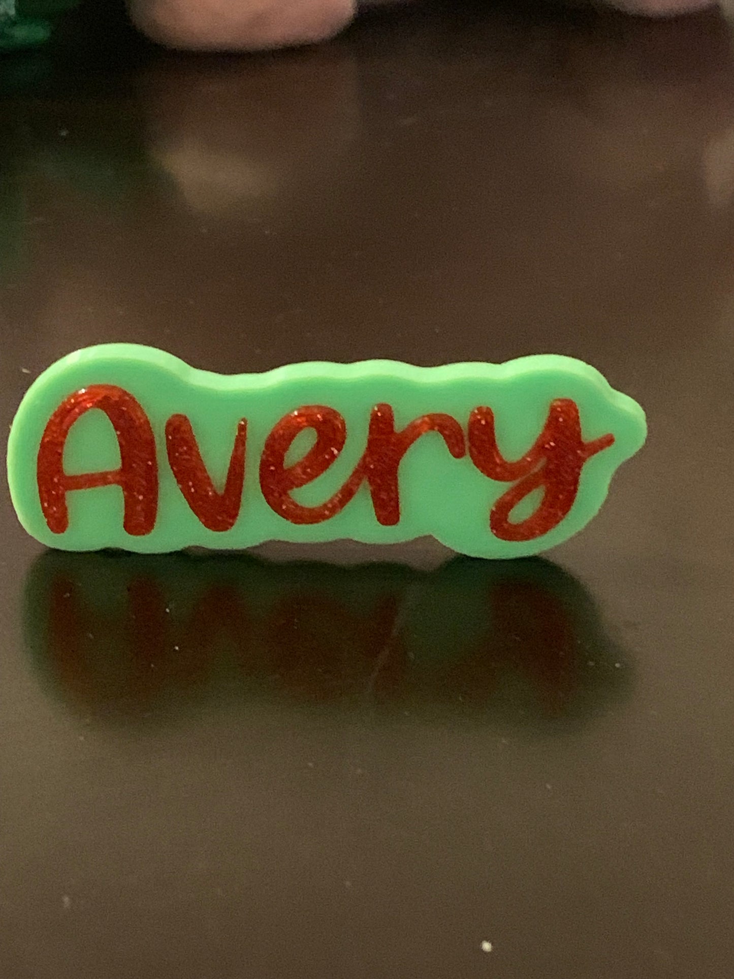 2 Name Plates for Bows & Sports Wear π£πβ½οΈπβΎοΈπ₯πππ£π Free Shipping in the USA. Youβll receive 2 name plates with the colors swapped.