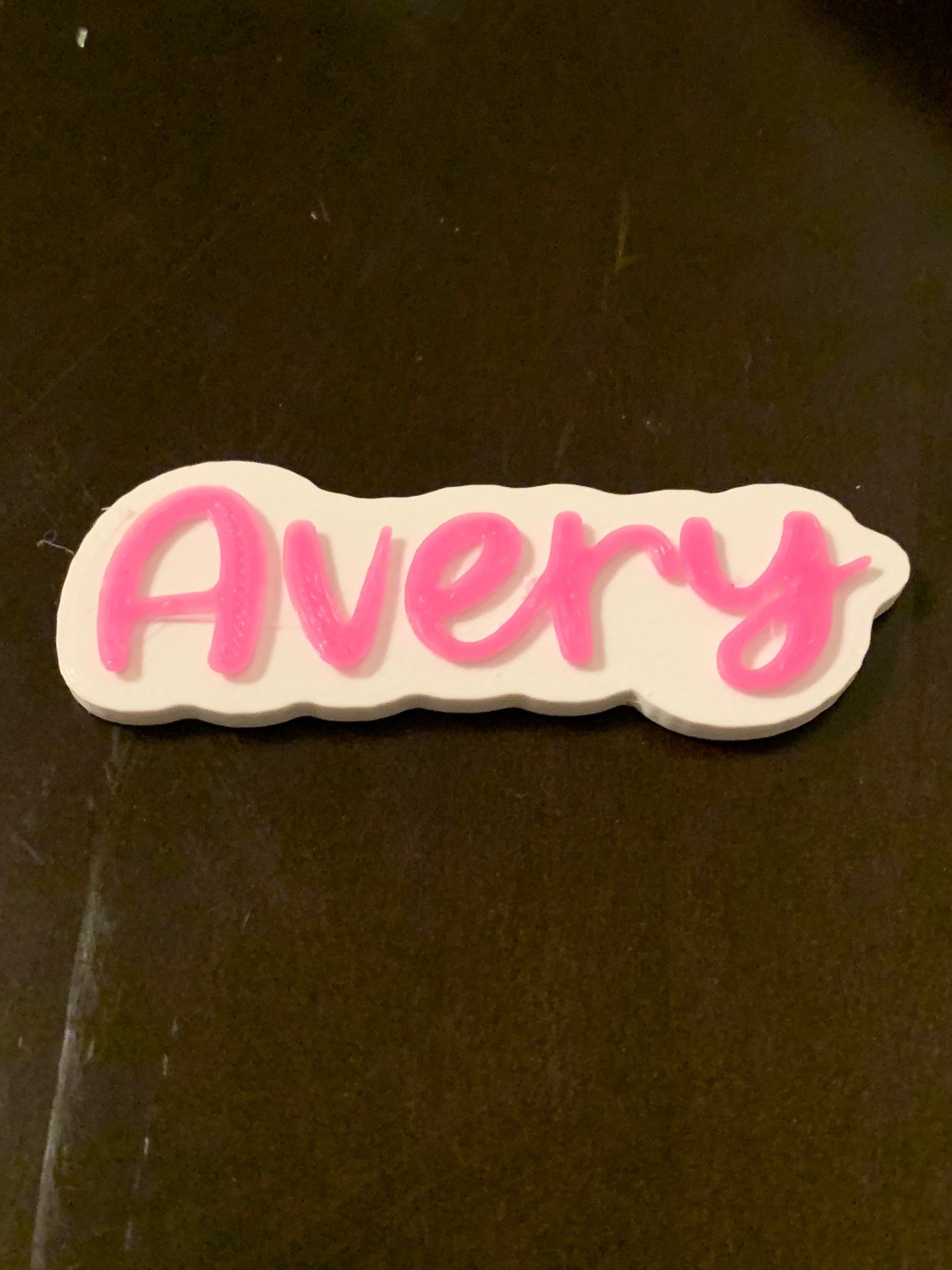 2 Name Plates for Bows & Sports Wear π£πβ½οΈπβΎοΈπ₯πππ£π Free Shipping in the USA. Youβll receive 2 name plates with the colors swapped.
