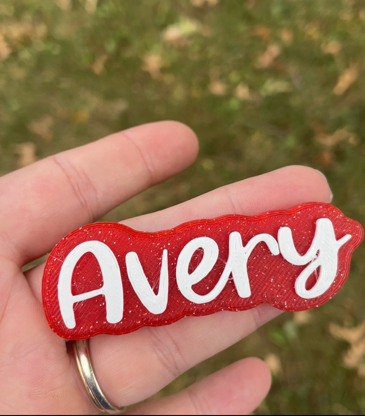 2 Name Plates for Bows & Sports Wear π£πβ½οΈπβΎοΈπ₯πππ£π Free Shipping in the USA. Youβll receive 2 name plates with the colors swapped.