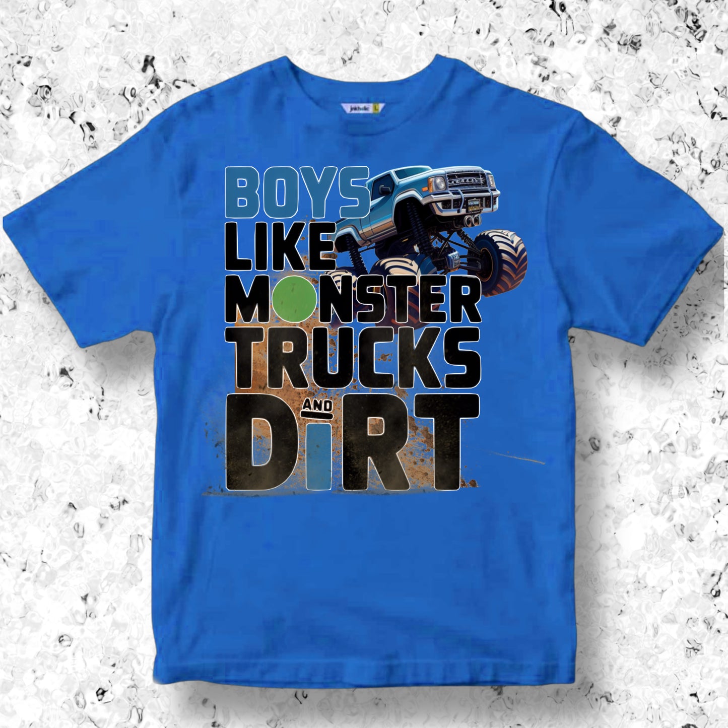 Boys like monster Trucks Graphic 2 Pack
