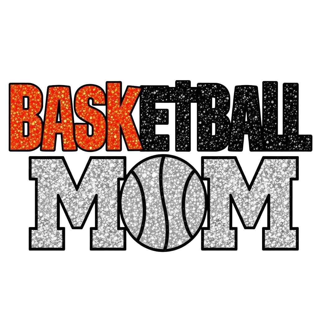 BasketBall Mom PNG X3 Bundle Vibrant High Definition Images for Commercial Use