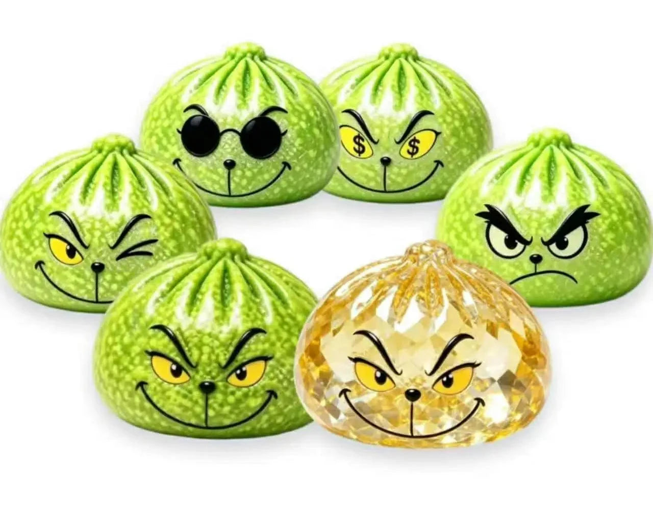Viral Grinch Bun Dumpling