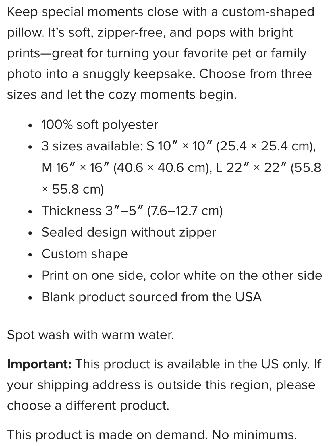 Custom Shape Pillow SHIPPING Already Included in price🚀 which is $5.99 in the USA.