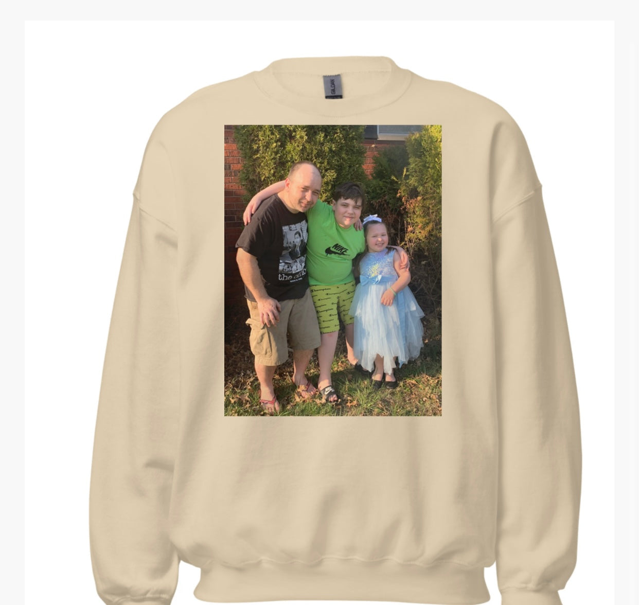 DTG Custom Photo Sweater w/text