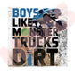 Boys like monster Trucks Graphic 2 Pack