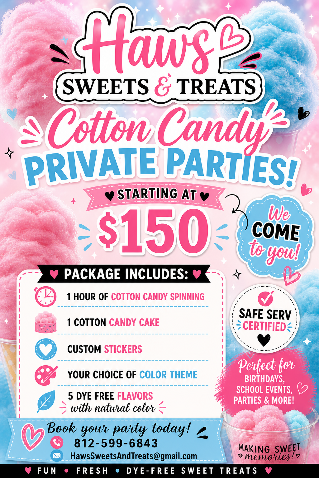 Cotton Candy Private Party Session.