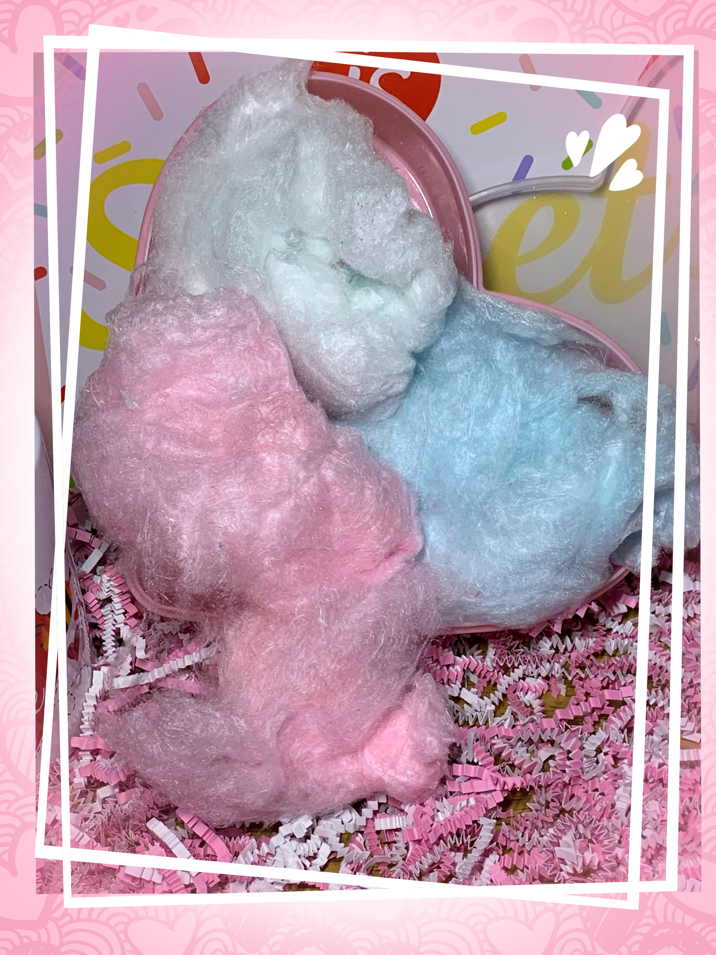 Gourmet Cotton Candy Floss-Hand Made-Gluten Free, Dairy Free, Nut Free, and most DYE Free.