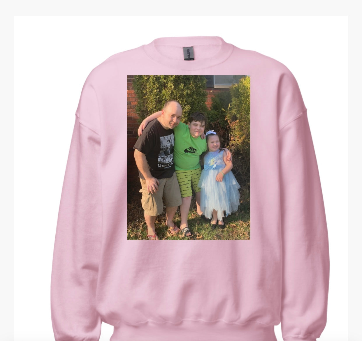 DTG Custom Photo Sweater w/text