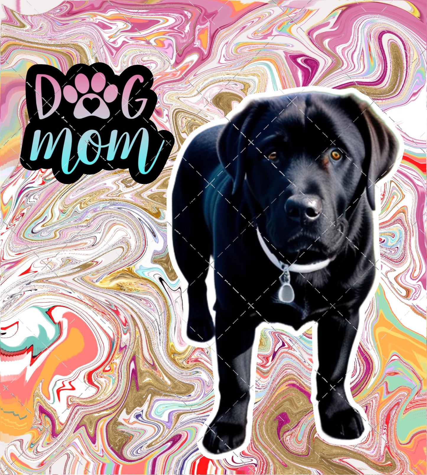 Dog Mom + Paint Drip Wraps for 20 & 30 oz Skinny Tumblers. Set of 12 Images