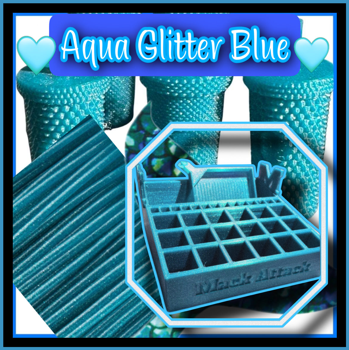 Sparkle Blue HatchBox PLA