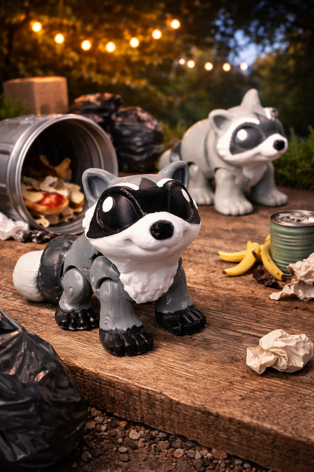 Articulated Trash Panda Flexi Farm Animal Crew