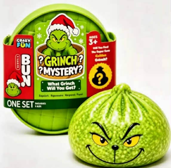 Viral Grinch Bun Squish