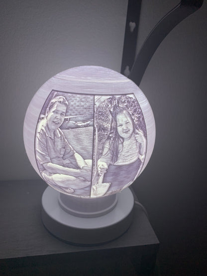 Black Friday Sale 11-20-24 to 12-07-24 Custom Photo Lamp Globes (Litho)