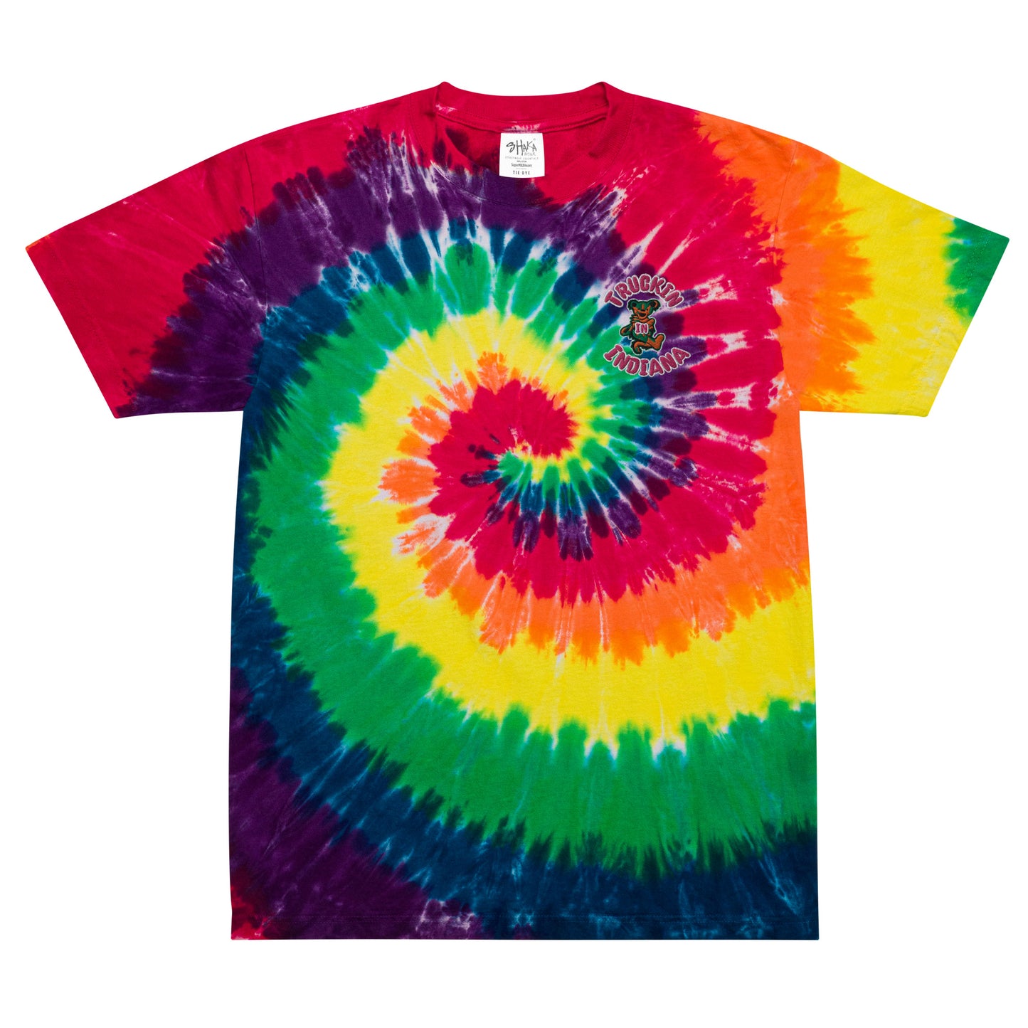 Truckin In Indiana Oversized tie-dye t-shirt