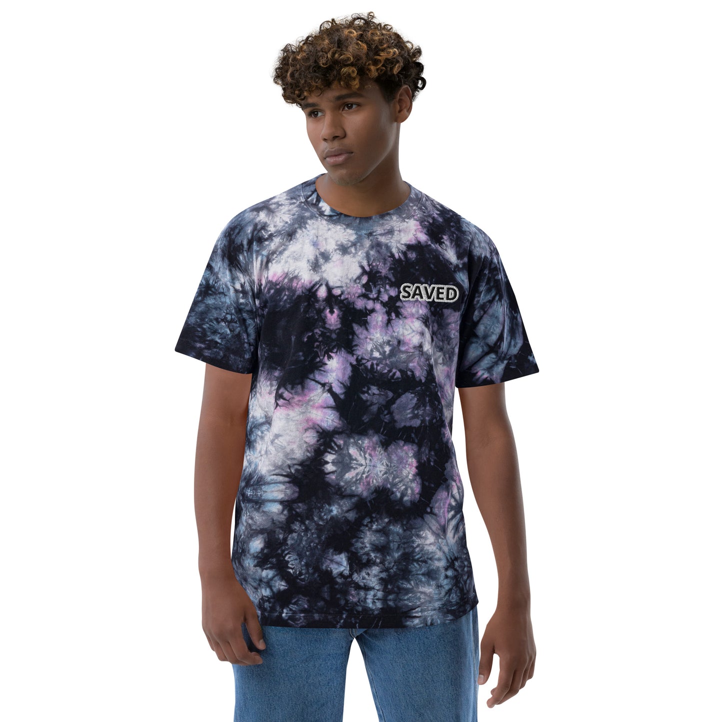 SAVED Oversized tie-dye t-shirt