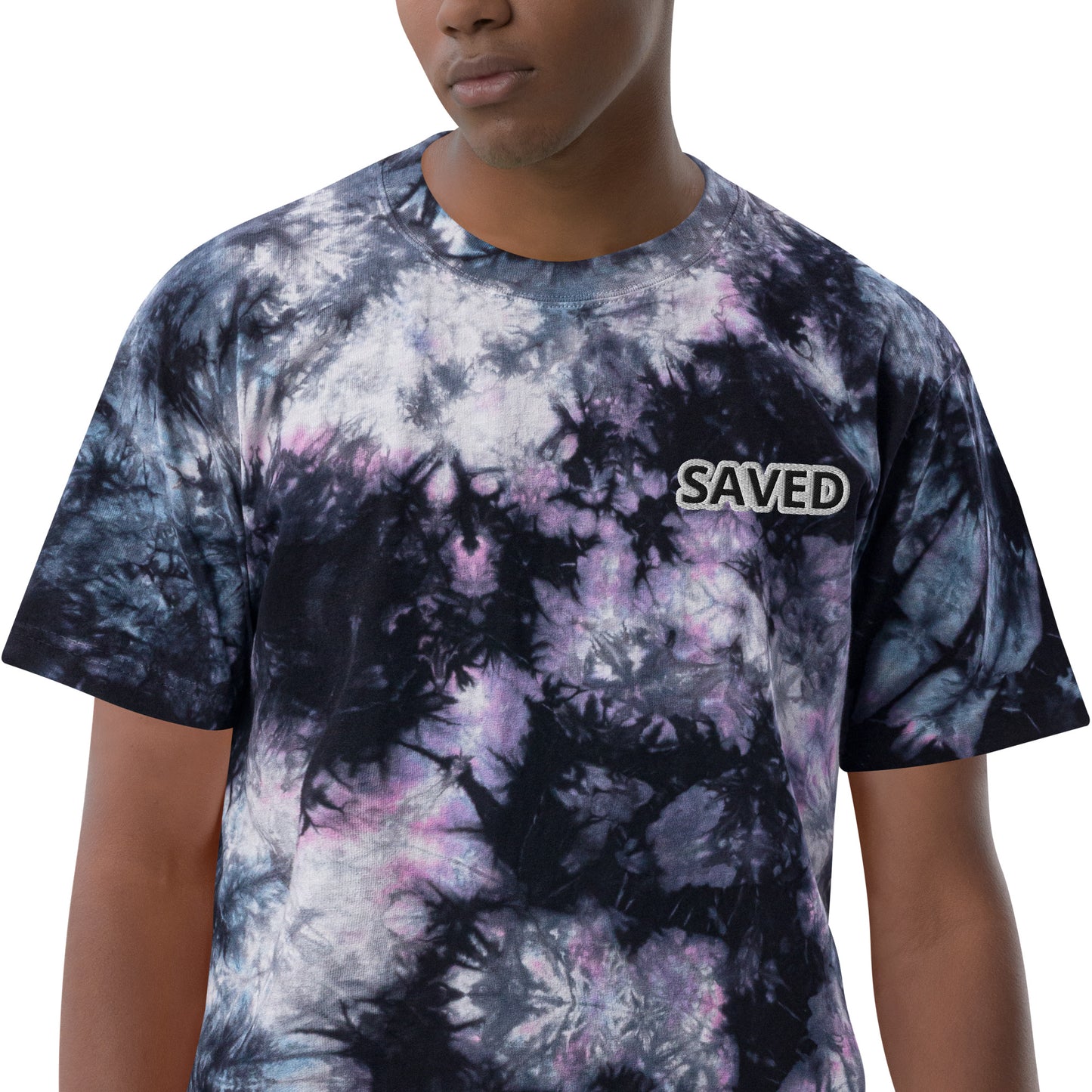 SAVED Oversized tie-dye t-shirt