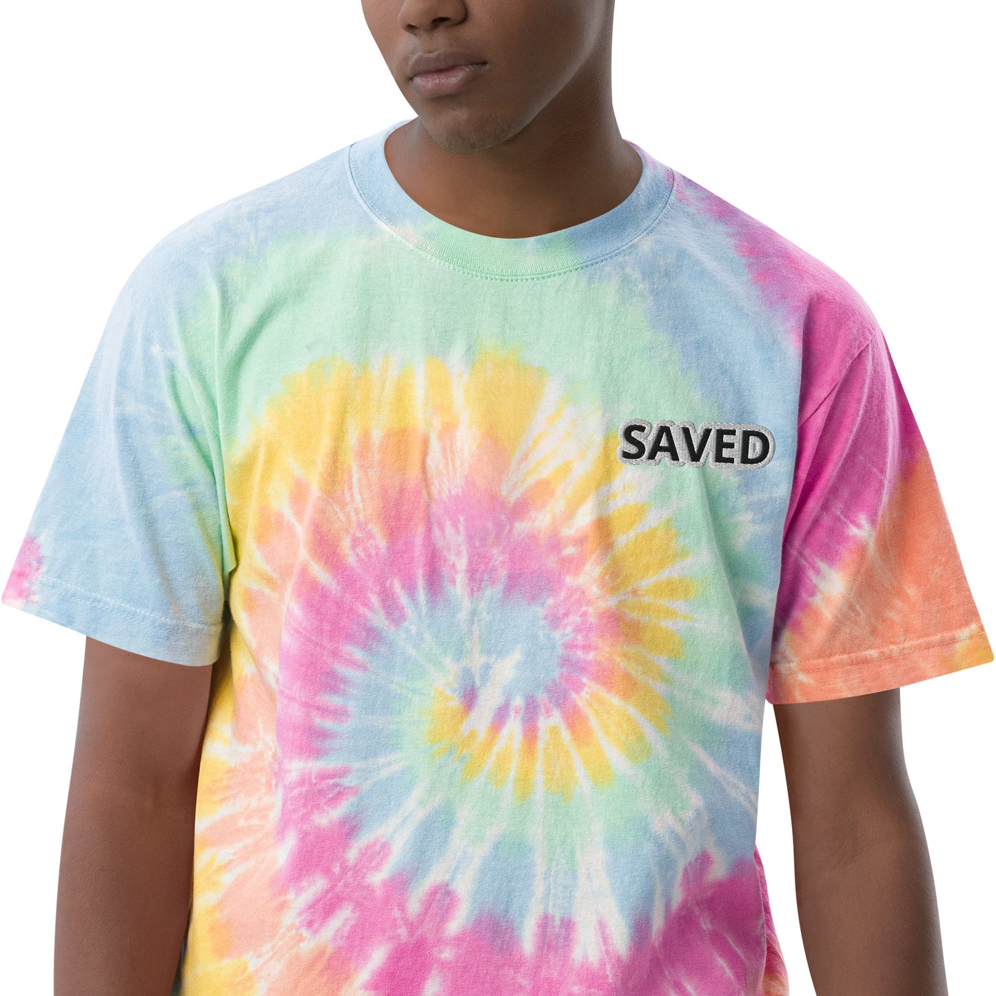 SAVED Oversized tie-dye t-shirt