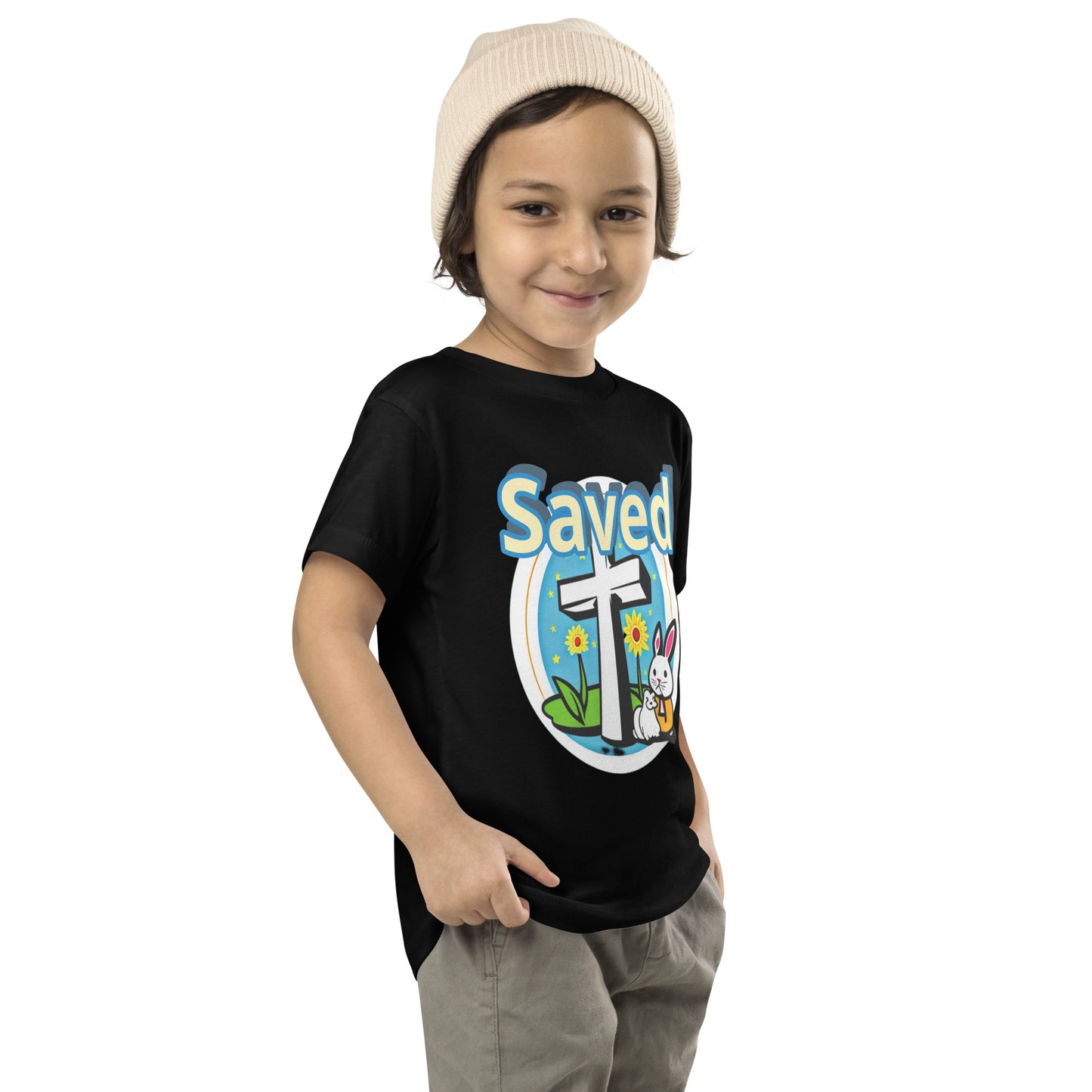 Saved by Jesus Toddler Short Sleeve Tee