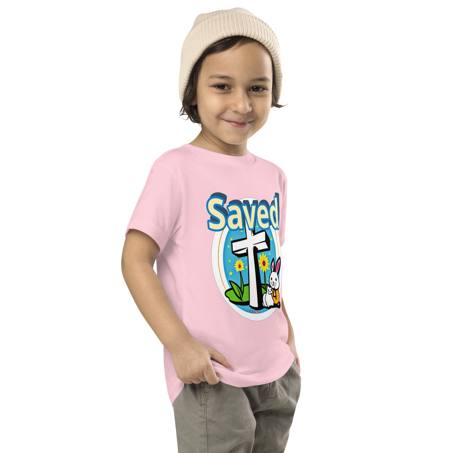 Saved by Jesus Toddler Short Sleeve Tee