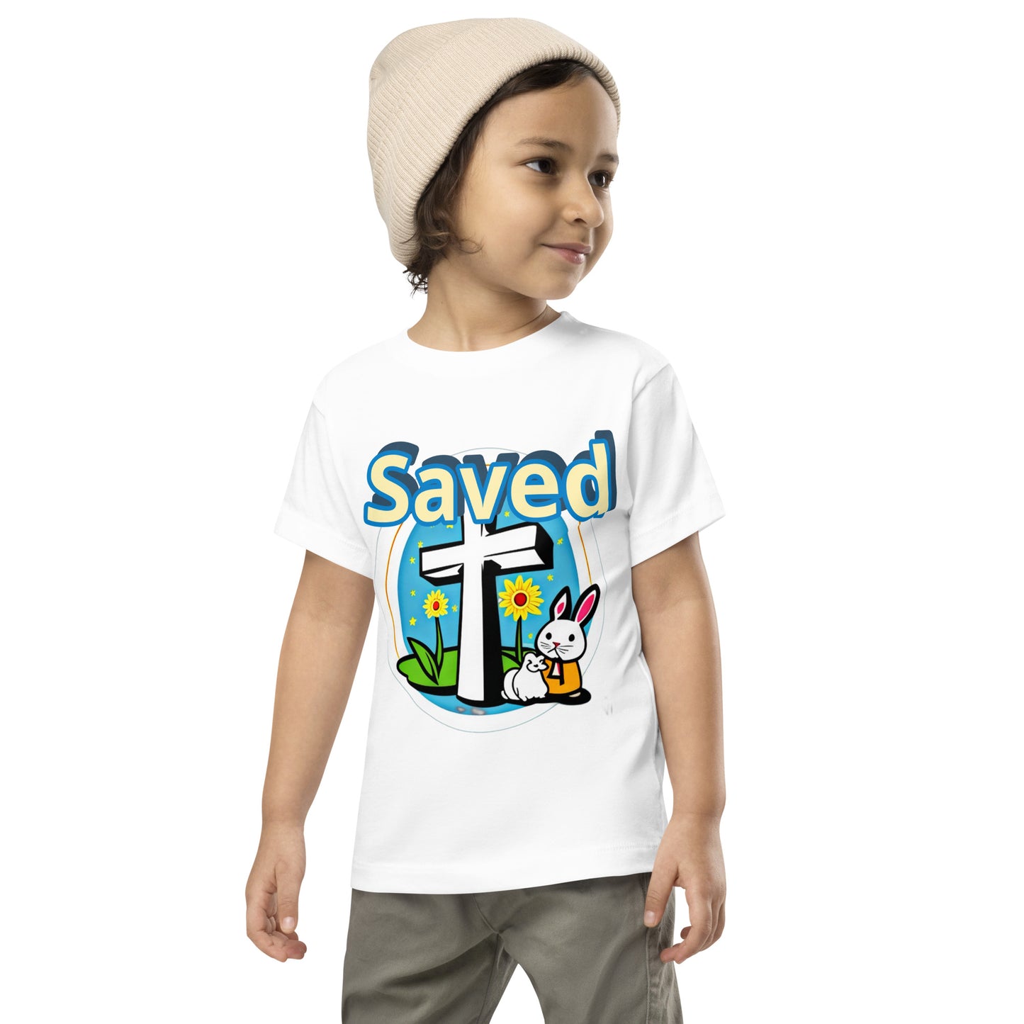 Saved by Jesus Toddler Short Sleeve Tee