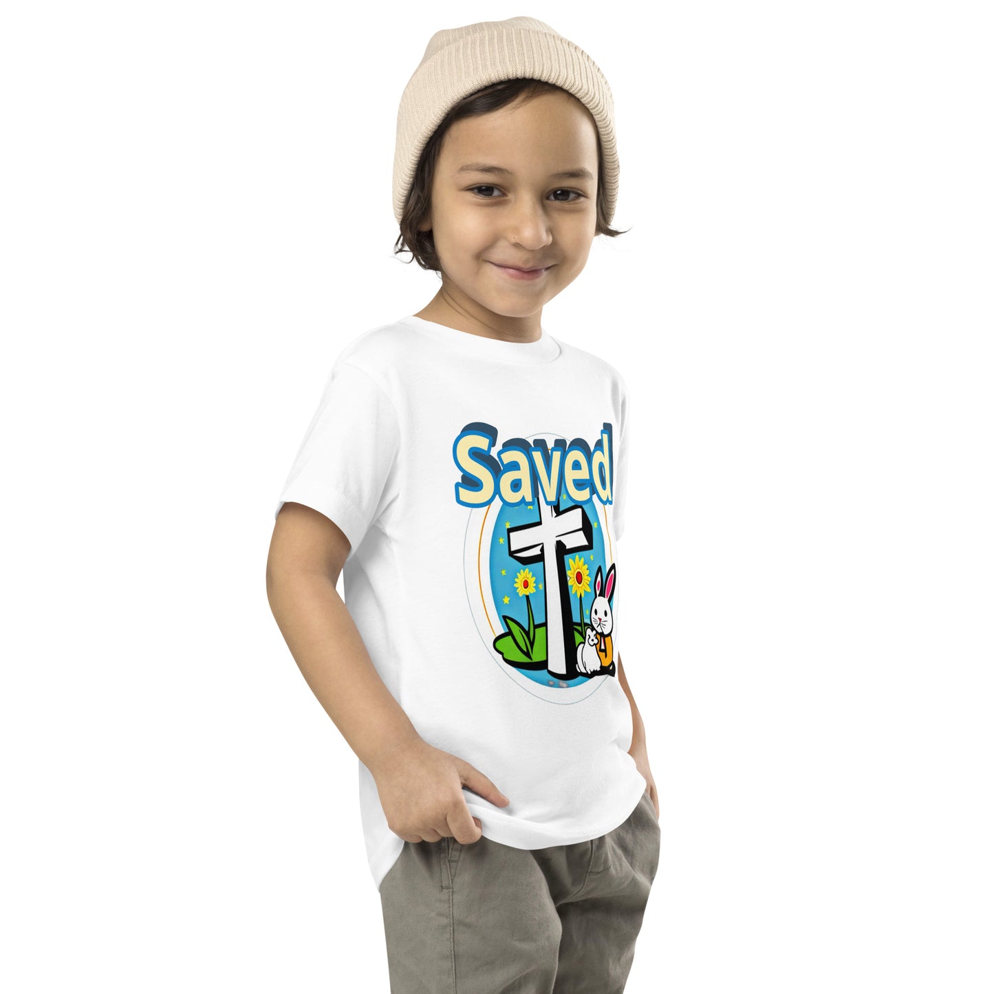 Saved by Jesus Toddler Short Sleeve Tee